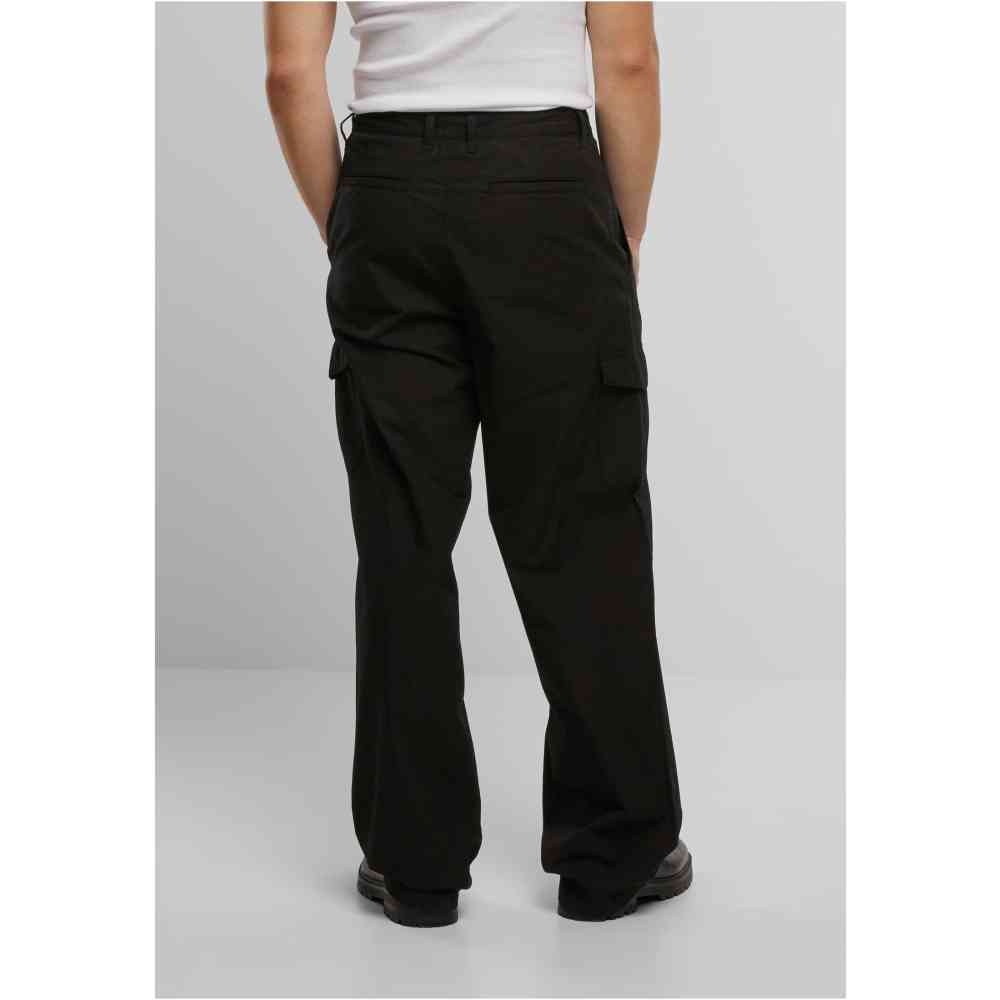 Urban Classics - Wide Pleated Cargobroek - Zwart
